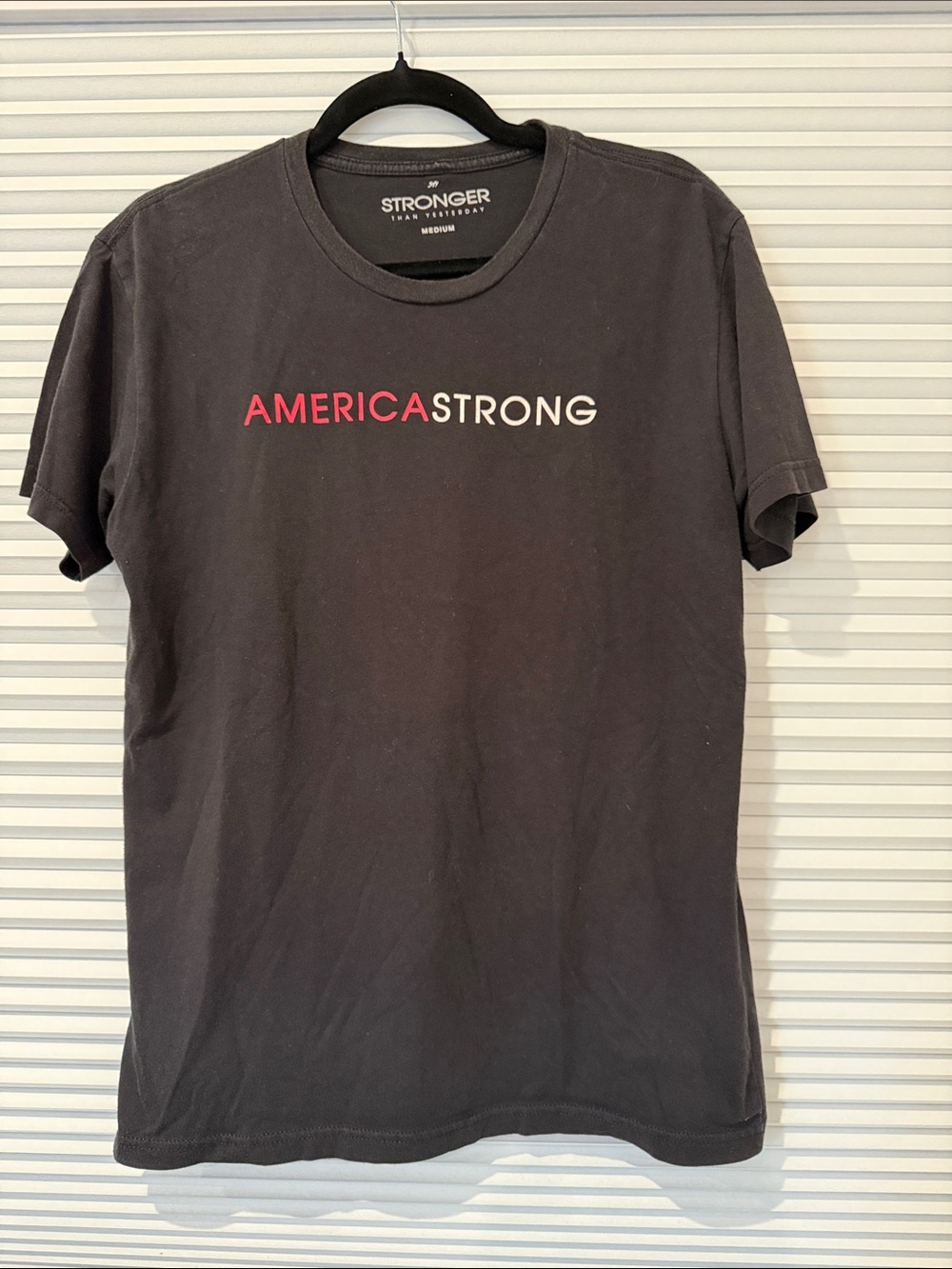 'AmericaStrong' Short Sleeve Tee - Black